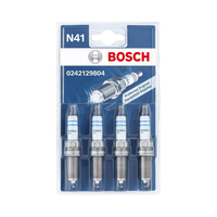 Bougie d'Allumage Bosch Iridium 0242129804 (N41), Démarrage Fiable, Longue Durée de Vie pour Moteur Essence et Durabilité Accrue