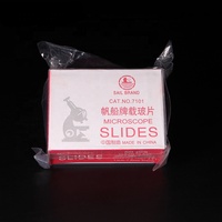 HAIJU LAB High Quality Laboratory Biology Microscope Glass Slides 7101 With 50 Pre-Cleaned Blank Slides