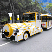 Train électrique d'extérieur pour adultes et enfants, 18/24 places, pour les parcs d'attractions