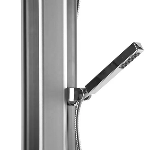 2024 60L ottagonale giardino esterno solare doccia strumenti colonna piscina pannello <span class=keywords><strong>mare</strong></span> doccia strumenti con doccia a mano sanitario - Product Image 4