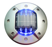Goujon de route solaire à LED en aluminium IP68 40T Flashing 3M Reflectors White Reflective Safety Cone for Roadway Traffic Light Fabrication