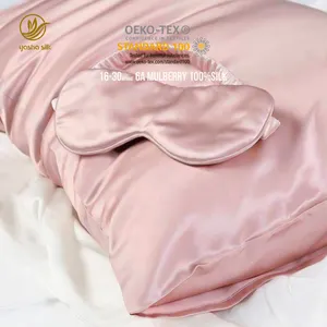 Custom Silver Ion Mulberry Silk Pillowcase 22Momme Grade 6A 100% Pure Silk ODM/OEM Silk Pillow Case