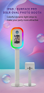 Matrimoni digitali Vintage: guscio di cabina fotografica DSLR iPad-Flash, metallo <span class=keywords><strong>e</strong></span> 360 ° RGB per incontri intimi - Product Image 2