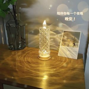 <span class=keywords><strong>Bougie</strong></span> Électronique LED à Motif de Rose - Lumière Décorative Sans Flamme pour Mariage et Anniversaire avec Arrangement en Plastique - Product Image 2