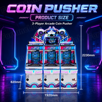 Machine de jeu d'arcade à pousse-pièces OEM ODM personnalisée pour 3 joueurs, idéale pour les parcs à thème, avec avantage de prix d'usine et fourniture de bornes d'arcade