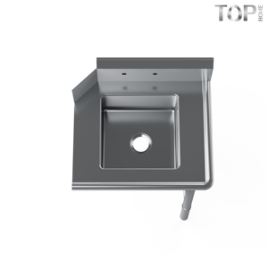 Fregadero Comercial <span class=keywords><strong>de</strong></span> Acero Inoxidable 18/304 <span class=keywords><strong>de</strong></span> Alta Resistencia con Compartimentos y Pre-Lavado, 48"L x 30-3/8" x 46-1/4", Acabado Pulido para <span class=keywords><strong>Cocina</strong></span> <span class=keywords><strong>de</strong></span> Restaurante - Product Image 3