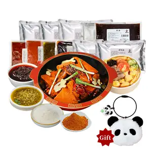 Usine chinoise Meilleur prix du meilleur paquet de condiments au piment alimentaire Hotpot Assaisonnement de viande de poisson bouilli épicé