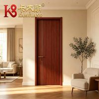 Portes intérieures modernes en bois massif composite MDF mélaminé polymère, isolation phonique, construction durable, garantie 1 an, chambre et salle de bain