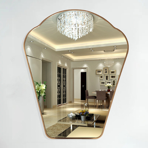<span class=keywords><strong>Miroir</strong></span> mural suspendu personnalisé pour la décoration du salon, de l'hôtel, de l'entrée, du <span class=keywords><strong>couloir</strong></span>, du salon, <span class=keywords><strong>avec</strong></span> cadre doré - Product Image 5