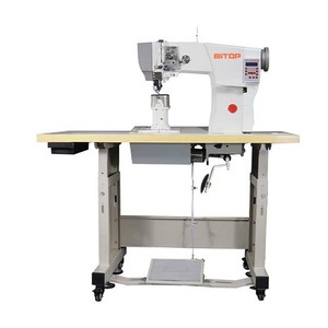 Machine à coudre industrielle automatique à double aiguille pour semelles épaisses BT592D4 - Product Image 1