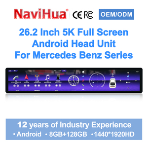 Pantalla <span class=keywords><strong>5K</strong></span> de 26.2 pulgadas para Mercedes Benz Clase A, CLA, GLA, E, C, GLC, radio multimedia Android para coche, Carplay, Auto Copilot, entretenimiento. - Product Image 3