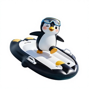 Planche de <span class=keywords><strong>surf</strong></span> gonflable Da Niu pour enfants, motif <span class=keywords><strong>pingouin</strong></span> mignon, avec poignées de sécurité pour piscine et plage - Product Image 2