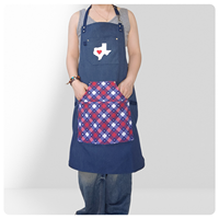 Tablier en toile sans manches tendance pour femme, avec logo personnalisé, pour usage domestique, restauration, cafétéria, salon de thé, nettoyage