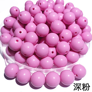 500 g/borsa 6/8/10/12/14/16/18/20MM Macaron colore della caramella di plastica acrilico perline rotonde per la creazione di gioielli - Product Image 6