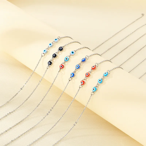 Collar de Moda con Cadena de Acero Inoxidable 304, Diseño Tridimensional con Ojo de Demonio, Uso Diario, con Cierre de Langosta - Product Image 4