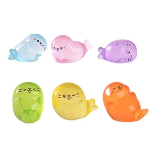 Ornamenti in resina in miniatura per decorazioni fai-da-te per acquari: piccolo animale marino simulato a forma di foca - Product Image 4