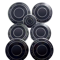 Duefo 10 pièces pour E46 E30 E39 E34 E60 E36 E38 M3 M5 M6 X1 X3 Capot avant/Arrière du coffre 82mm 74mm Autocollant de logo d'anniversaire en ABS