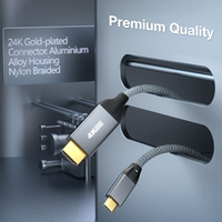 Câble SYONG USB C vers HDMI 1,5/1,8/3m |   4K60Hz |   Câble USB 3.1 Type C vers HDMI 2.0 pour la maison et le bureau, compatible Thunderbolt 3/4