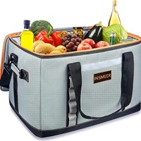 Sac isotherme pliable de 48 L, étanche, grand format, pour le stockage des aliments, sac isotherme pour la bière, sac de transport pour la plage et le camping
