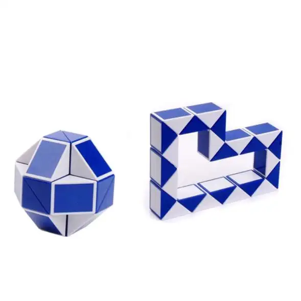 カスタムマジック教育用プラスチックおもちゃパズルキューブ24セクションマジックルーラーアンチストレス折りたたみルーラーキューブキッズゲーム用3Dパズル