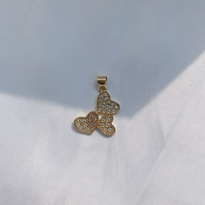 Kenmerkend Gestileerd 18K Messing Hart Vlinder Olifant Maan Ster Ketting Hanger Charmes Voor Sieraden - Product Image 4