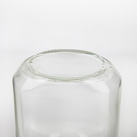 Vente en gros 600ml vide clair rond de qualité alimentaire joint bocal de stockage en verre confiture Sauce conserves de cornichons bocal en verre personnalisé