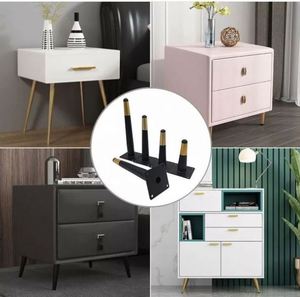 Pieds de meubles en fer modernes et luxueux sur mesure pour armoires de chevet, pieds de canapé, utilisation en extérieur et dans le salon - Marque Wekids - Product Image 5