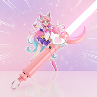 Sabre laser Nexus Sabers Pink Sailor Moon au design unique, avec poignée en métal, lame durable, compatible avec le sonboard Proffie Pixel3.0.