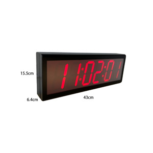4 "6 chữ số wifi đồng hồ cho dược phẩm nhà máy, mạng đồng bộ, <span class=keywords><strong>Red</strong></span> LED, tự động DST thiết lập lại - Product Image 5