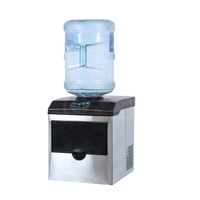 Machine de fabrication de glaçons 2 en 1, Machine de comptoir pour la maison, Mini distributeur d'eau, baril d'eau, Machine à glace