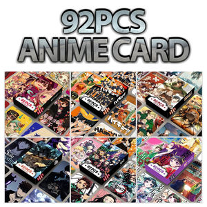 Tarjetas Lomo de <span class=keywords><strong>Anime</strong></span>, 92 Piezas, Haikyuu, Ataque a los Titanes, Dragon Ball, Naruto, Tarjetas con Fotos de Dibujos Animados Impresas, Colección de Regalo para Fanáticos del <span class=keywords><strong>Anime</strong></span> - Product Image 1