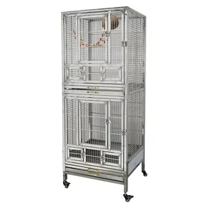 Pet Cages Carriers S Size Model 1 Stainless Steel Bird Cage For Home Use