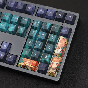 Teclado mecánico <span class=keywords><strong>Yaoyao</strong></span> Genshin Theme, 108 teclas, PBT, sublimación, 5 lados, altura de cereza, para 64, 75, 87, 98, 104 teclas - Product Image 5