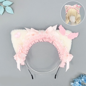 कारखाने थोक सपने के फैशन कपास बिल्ली कान लोलिटा कॉप्ले जैकेट कोट दिल के आकार के धनुष डिजाइन सेक्सी महिला हेलोलीन पोशाक - Product Image 4