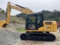 Excavatrice hydraulique japonaise 313GC de 13 tonnes, petite, puissante, avec une forte force de creusement, moteur et pompe Shanghai d'occasion, modèle 2023, godet de 0,8 m³