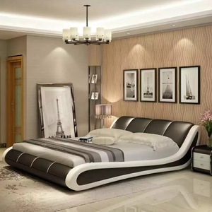 <span class=keywords><strong>Cama</strong></span> king size de cuero de <span class=keywords><strong>vaca</strong></span> de fábrica - Product Image 4