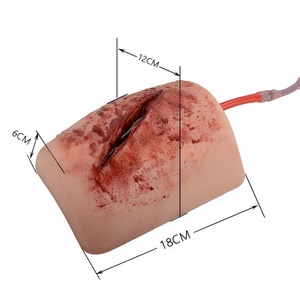 Kit de Entrenamiento para Laceraciones en el Muslo con Sistema de Circulación Sanguínea, Modelo de Práctica de Hemostasia con Gasa para Traumatismos, para Educación de Enfermería - Product Image 3