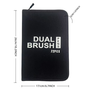 Ensemble <span class=keywords><strong>de</strong></span> 120 marqueurs d'art en plastique avec sac <span class=keywords><strong>de</strong></span> rangement, feutres à double embout, stylos <span class=keywords><strong>de</strong></span> croquis aquarelle pour enfants et étudiants, imprimés UV - Product Image 6