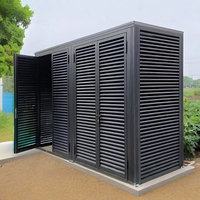 Panneaux de persiennes en aluminium pour l'extérieur, clôture à persiennes pour murs et toits, système d'ombrage pour usage résidentiel ou commercial