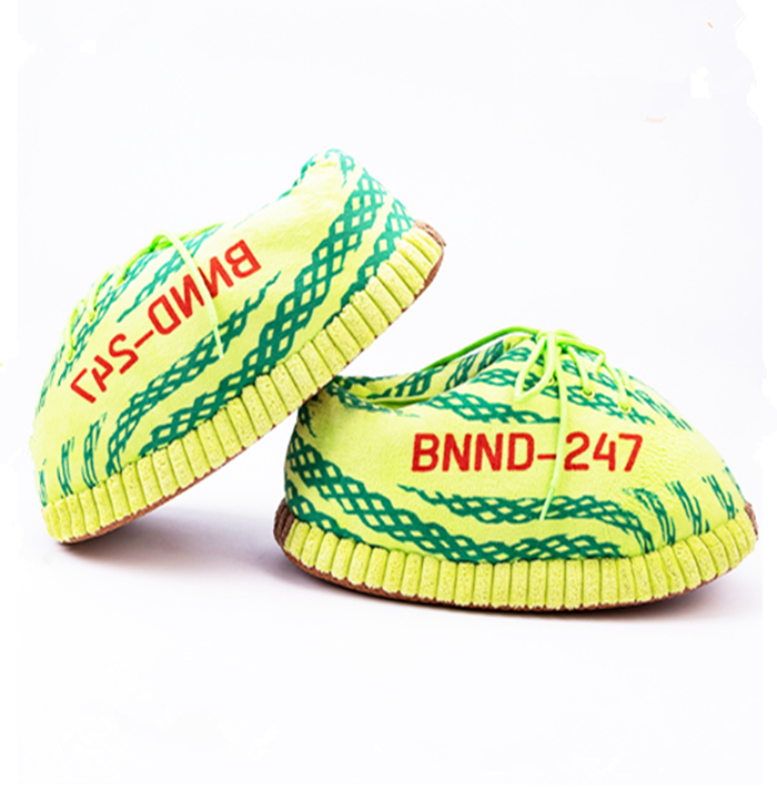 Новые модные зимние теплые удобные домашние Мягкие плюшевые тапочки yeezy для мужчин и женщин