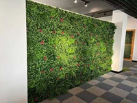 Panneaux muraux artificiels de verdure pour intérieur et extérieur, haies végétales, grimpes vertes, faux gazon, plantes murales artificielles