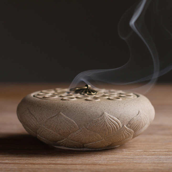 Handmade Wooden Incense Holder - Buddhism Style Burner For Sticks & Cones, Meditation & Home Decor - View #4