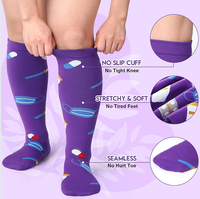 Chaussettes de compression style infirmière pour femmes Bas de compression pour la course, l'athlétisme, les soins infirmiers