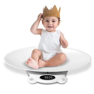 Balança eletrônica para bebês, balança removível para mãe e bebê com design completo de Abs, balança eletrônica infantil para bebês, balança de peso e altura