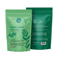 Faible QUANTITÉ MINIMALE DE COMMANDE logo personnalisé réutilisable en plastique fermeture à glissière métalliques sel de bain stand up pouch emballage