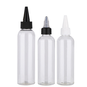 Hot bán Pet nhựa bóp mực Gia vị keo chai Hot Bán với trắng đen nhọn cap - Product Image 1