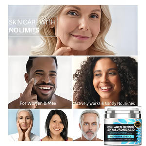 Retinol kollajen krem yoğun sıkılaştırıcı ve nemlendirici yüz kremi A vitamini, B, C & E hyaluronik asit gündüz & gece ile zenginleştirilmiş - Product Image 6