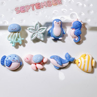 Accessoires faits à la main en résine de colle crème bricolage étui de téléphone portable marin épingle à cheveux chaussure fleur méduse acrylique plastique Lucite perles