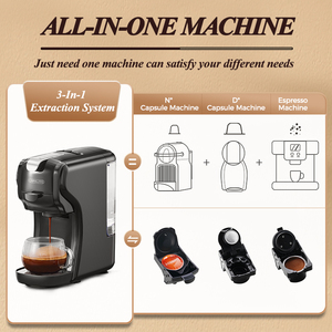 Cafetera de Cápsulas DG*, Cafetera Eléctrica Ecológica, Mini Cafetera con Carcasa de Plástico Resistente, Ideal para Uso en Hoteles - Product Image 2