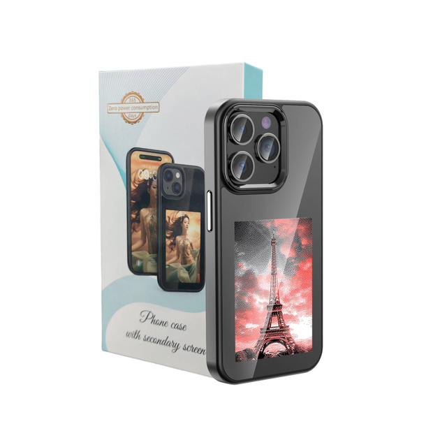 RK-X11D DIY Phone Case E-Ink Phone Case Instantly Display Photos on the Ink Screen Back Cover for iphone 12 and iphone 12 Pro